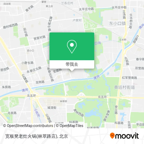 宽板凳老灶火锅(林萃路店)地图
