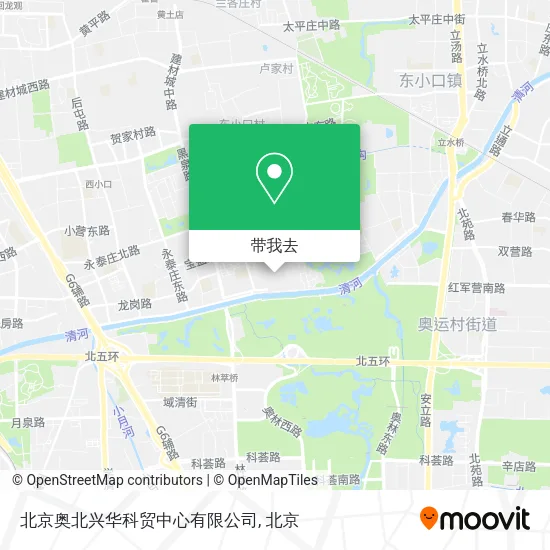 北京奥北兴华科贸中心有限公司地图