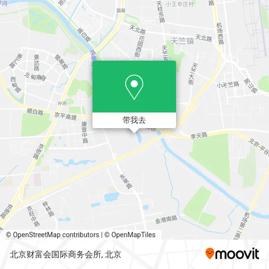 北京财富会国际商务会所地图