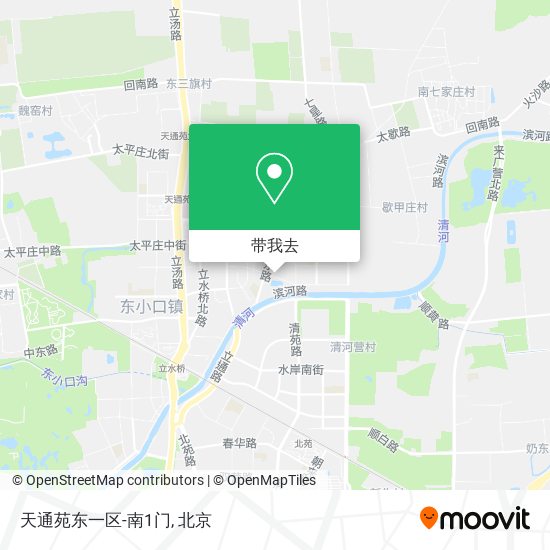 天通苑东一区-南1门地图