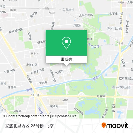 宝盛北里西区-25号楼地图