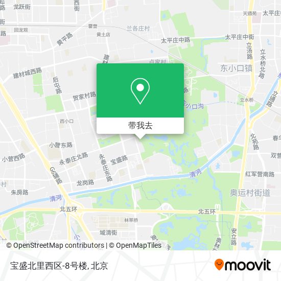 宝盛北里西区-8号楼地图