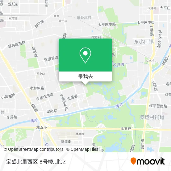 宝盛北里西区-8号楼地图