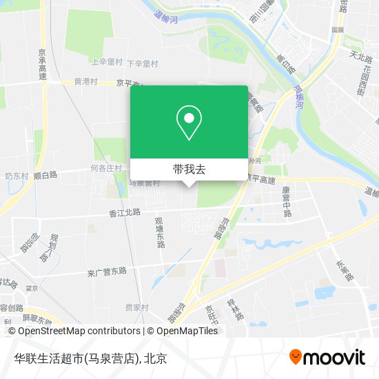华联生活超市(马泉营店)地图
