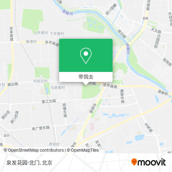 泉发花园-北门地图