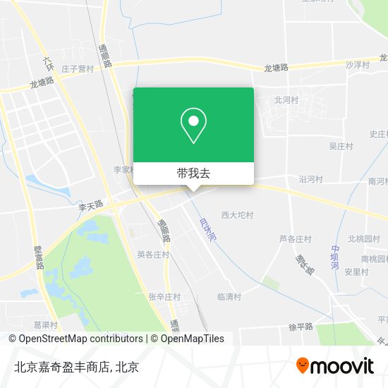 北京嘉奇盈丰商店地图
