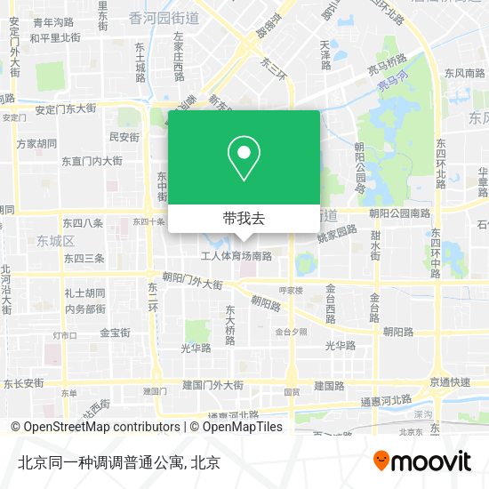 北京同一种调调普通公寓地图