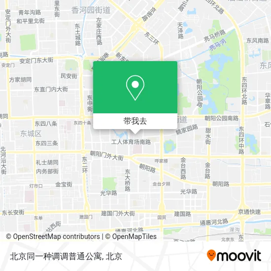 北京同一种调调普通公寓地图