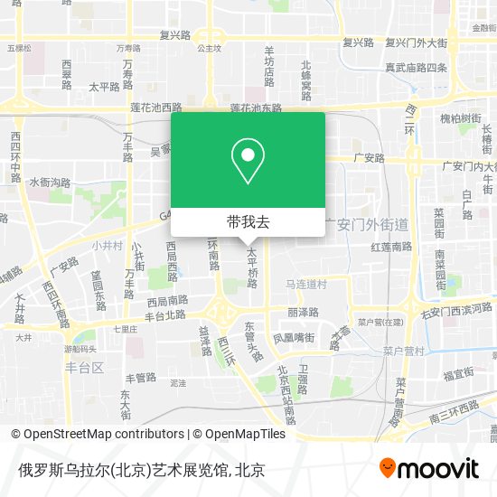 俄罗斯乌拉尔(北京)艺术展览馆地图