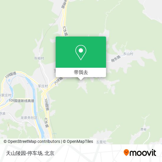 天山陵园-停车场地图