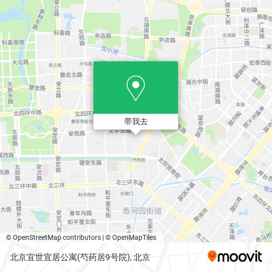 北京宜世宜居公寓(芍药居9号院)地图