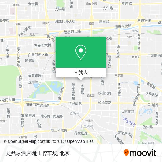龙鼎原酒店-地上停车场地图