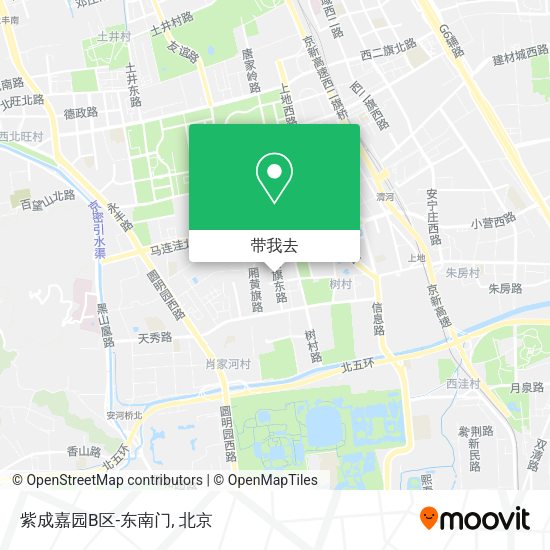 紫成嘉园B区-东南门地图