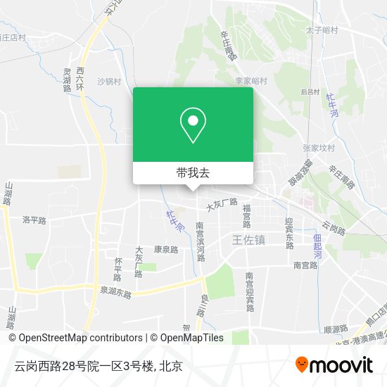 云岗西路28号院一区3号楼地图