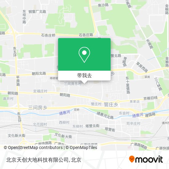 北京天创大地科技有限公司地图