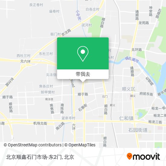 北京顺鑫石门市场-东2门地图