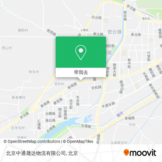 北京中通晟达物流有限公司地图