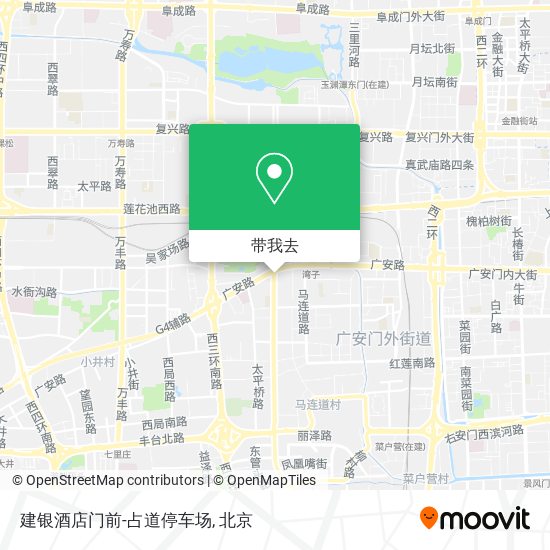 建银酒店门前-占道停车场地图