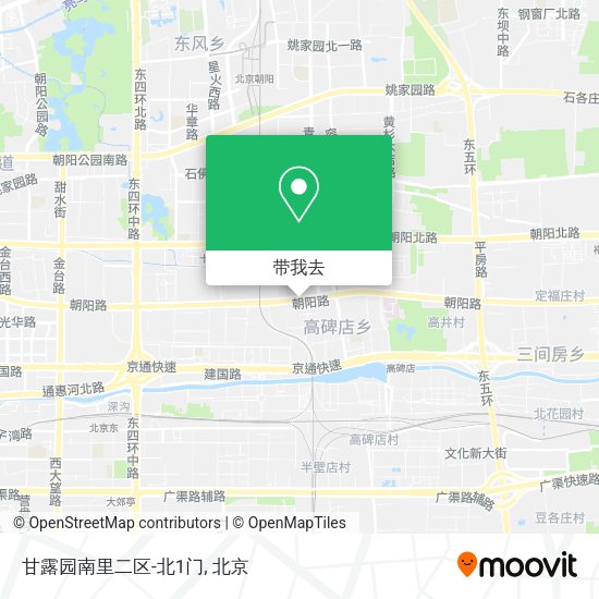 甘露园南里二区-北1门地图
