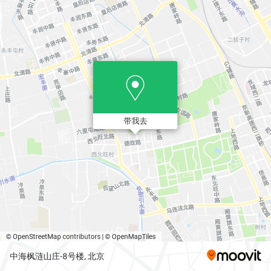 中海枫涟山庄-8号楼地图