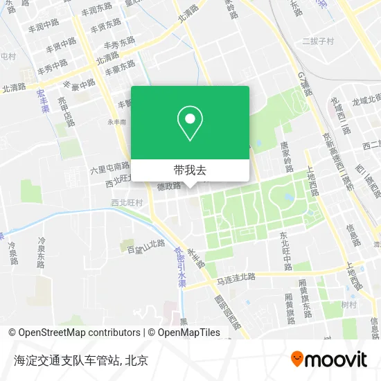 海淀交通支队车管站地图