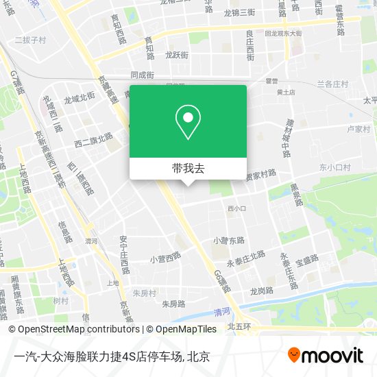 一汽-大众海脸联力捷4S店停车场地图