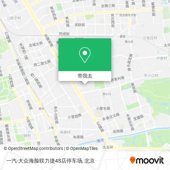 一汽-大众海脸联力捷4S店停车场地图
