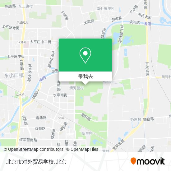 北京市对外贸易学校地图