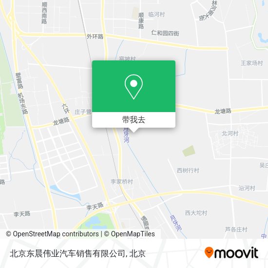 北京东晨伟业汽车销售有限公司地图