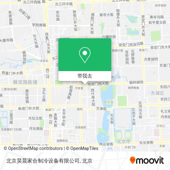 北京昊晨家合制冷设备有限公司地图