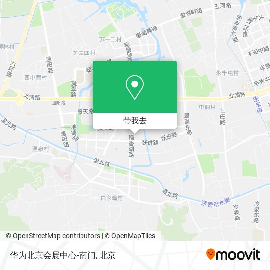 华为北京会展中心-南门地图
