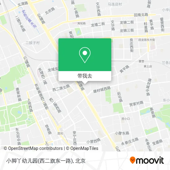 小脚丫幼儿园(西二旗东一路)地图