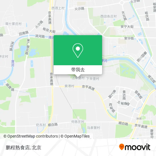 鹏程熟食店地图