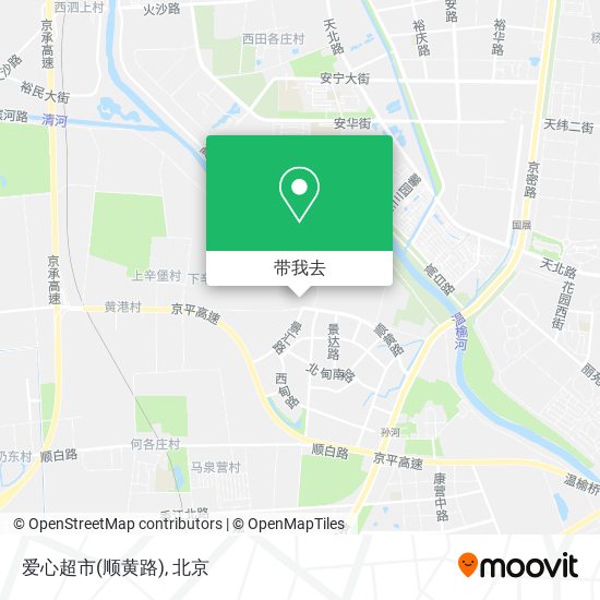 爱心超市(顺黄路)地图