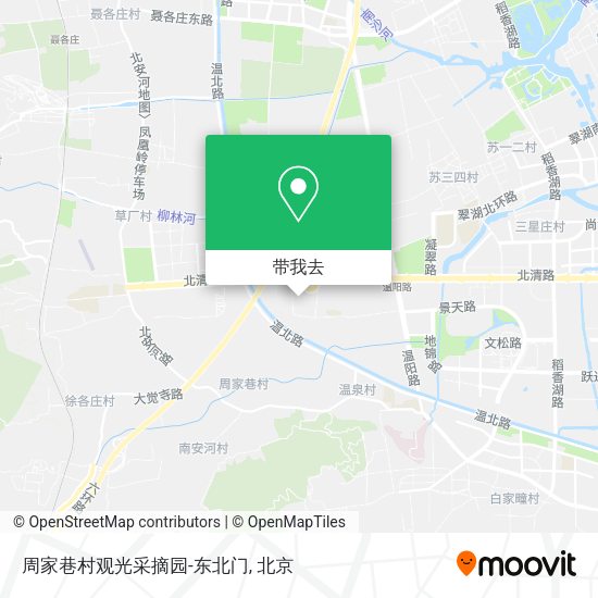 周家巷村观光采摘园-东北门地图