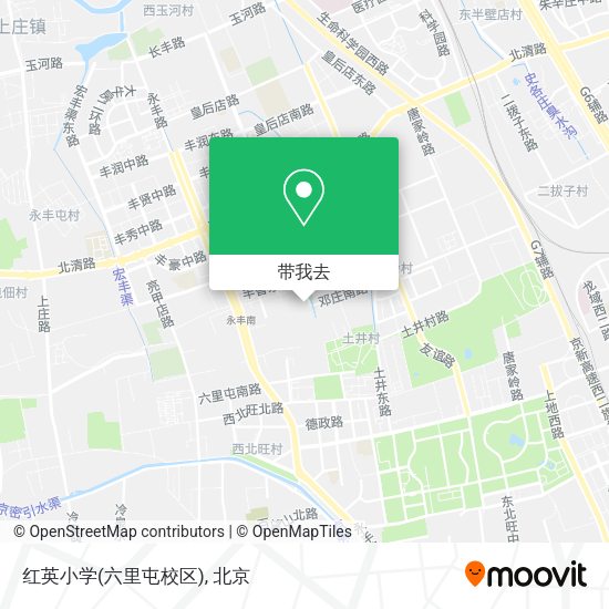 红英小学(六里屯校区)地图