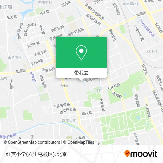 红英小学(六里屯校区)地图