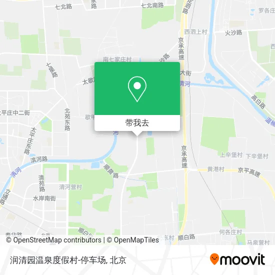 润清园温泉度假村-停车场地图