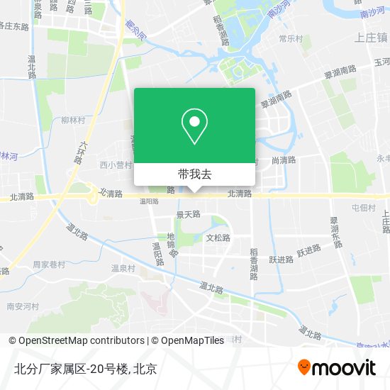 北分厂家属区-20号楼地图