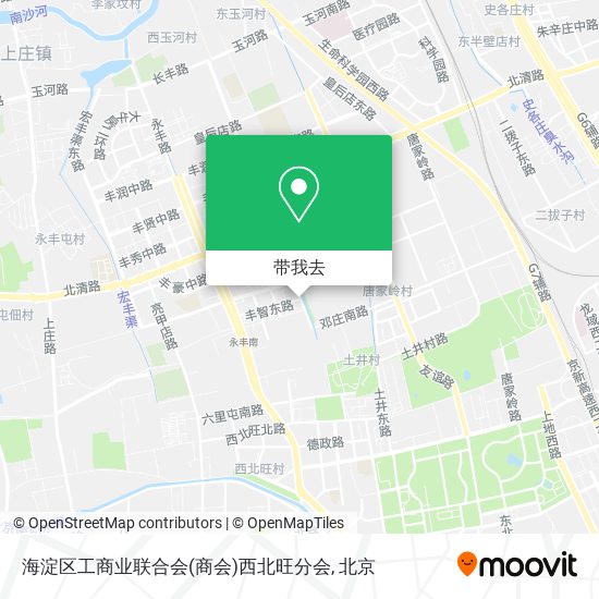 海淀区工商业联合会(商会)西北旺分会地图