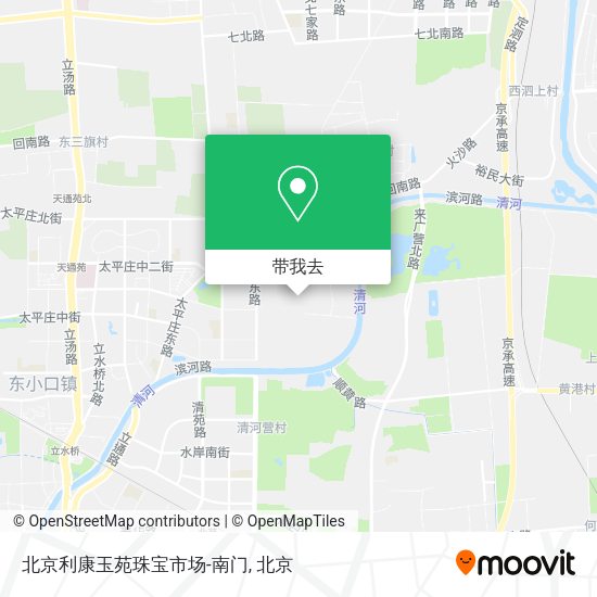 北京利康玉苑珠宝市场-南门地图