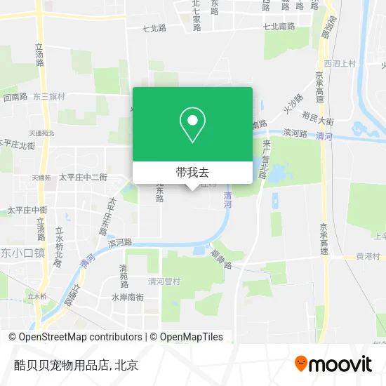 酷贝贝宠物用品店地图