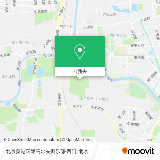 北京黄港国际高尔夫俱乐部-西门地图