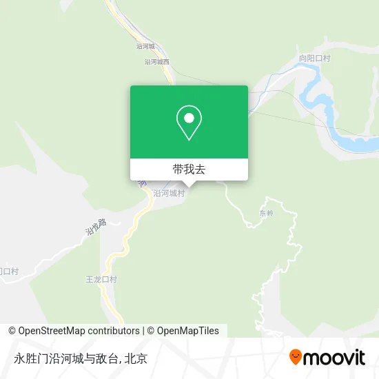永胜门沿河城与敌台地图