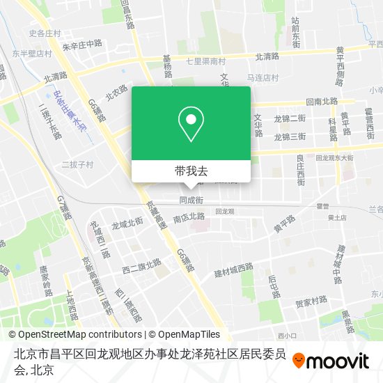 北京市昌平区回龙观地区办事处龙泽苑社区居民委员会地图