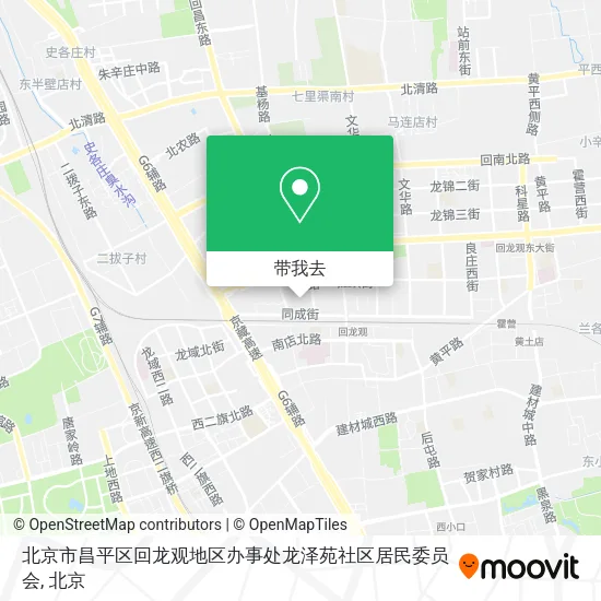 北京市昌平区回龙观地区办事处龙泽苑社区居民委员会地图