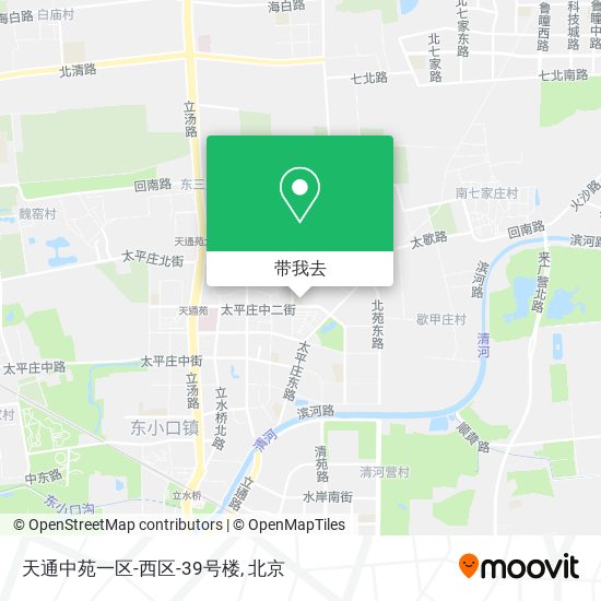 天通中苑一区-西区-39号楼地图