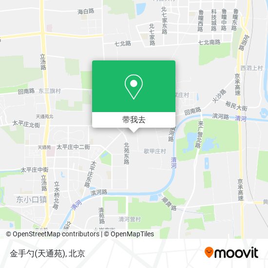 金手勺(天通苑)地图