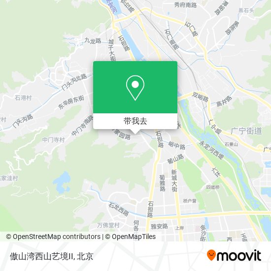 傲山湾西山艺境II地图