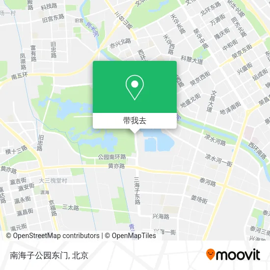 南海子公园东门地图